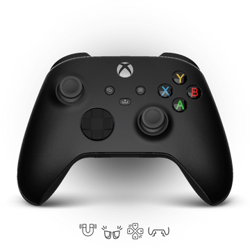 xbox custom controller omgn black on black 