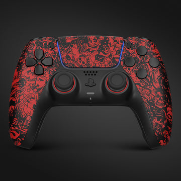omgn-red-skull Ps5 controller